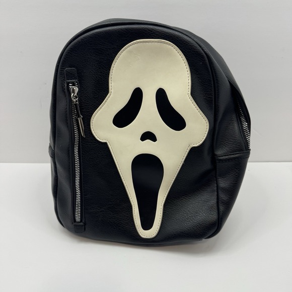 Bioworld Handbags - Bioworld Scream Ghostface Glow-In-The-Dark‎ Faux Leather Mini Backpack Horror